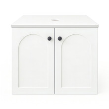 Stevie 600mm Wall Hung Single Vanity with Stone Countertop